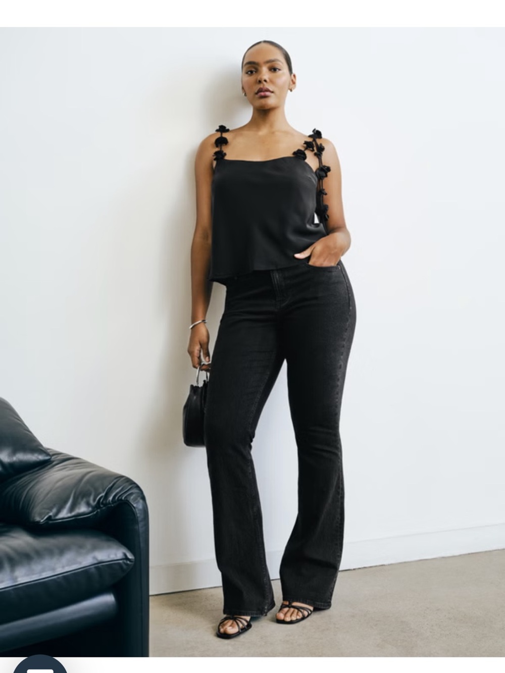 A&F Curve Love Mid Rise Bootcut Jean